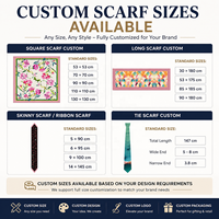 Écharpe en soie personnalisée, cadeau pour la Saint-Valentin, cadeau de mariage, écharpe de cou, impression numérique personnalisée, écharpe carrée