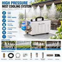 Système de refroidissement par brumisation électrique écologique en acier inoxydable haute pression 11L/min 60bar pour jardin
