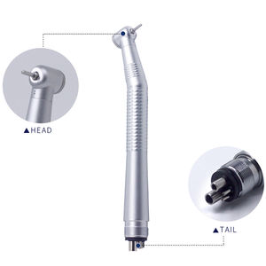 Proveedor de fábrica más barato Tipo de llave Pulverizador único Pieza de mano de alta velocidad Turbina de aire Pieza de mano dental 4 orificios para <span class=keywords><strong>dentista</strong></span> - Product Image 3