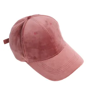 Unisex nhung bóng chày HAP rắn có thể điều chỉnh thể thao Nhung cap