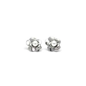 Boucles d'oreilles en perles, acier inoxydable 316L, placage or PVD, résistantes et durables, pour femmes. - Product Image 1