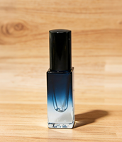 Flacons d'échantillons classiques miniatures bleu dégradé 5ML 10ML 15ML en stock avec flacons en verre de luxe vides rechargeables pour échantillons de parfum