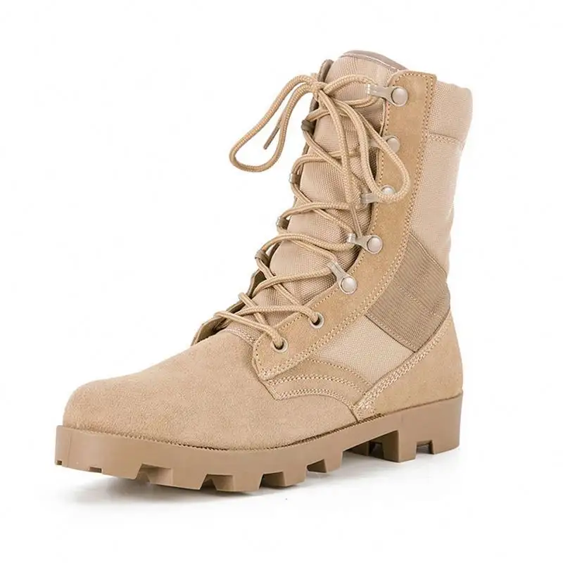 Support OEM/ODM high top lace up outdoor training desert combat jungle boots tactical wholesale