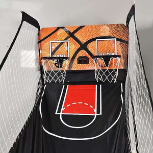 Macchina da <span class=keywords><strong>basket</strong></span> elettronica pieghevole da interno <span class=keywords><strong>di</strong></span> alta qualità per 2 giocatori con tabellone segnapunti digitale - Product Image 4