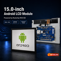 Untuk Modul LCD Panel Sentuh RK3128 15 Inci Resolusi SPI 1224x768 Tampilan Dapat Disesuaikan untuk Sistem Android Rumah Pintar