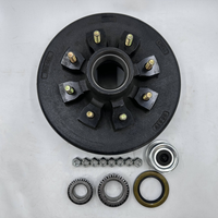 Baut 8 Lubang Tugas Berat 7000lbs Rem Trailer Drum Besi Cor 8 pada 6.5" Trailer Drum Rem Elektrik