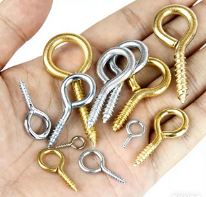 Kunden spezifische selbst schneidende Schraube aus verzinktem Schaf auge mit rundem, leichtem Haken ringring, Schaf-Augen schraube - Product Image 6