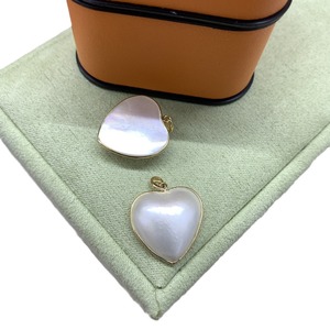 Colgante de Perla Mabe en Forma de Corazón Mabei World, 17 mm, Engaste con Baño de Oro, Joyería Romántica, Amuleto, Regalo Unisex - Product Image 5