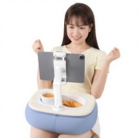 Support de tablette ergonomique Saiji, flexible, pour plateau à collation, rotation réglable à 360°, support pour téléphones et tablettes de 4,7 à 12,9 pouces, lavable