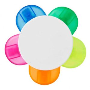 Cadeau promotionnel, stylo surligneur multicolores en forme de fleur 5 en 1, surligneur personnalisé avec logo, cadeaux publicitaires - Product Image 2