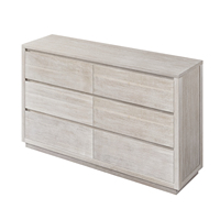 Commode à tiroirs pour salon, meubles de chambre à coucher modernes, bois massif, 6 tiroirs pour chambre à coucher