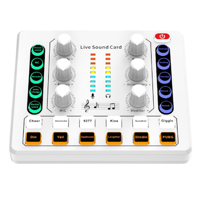 ISongerM8 Professional Audio Interface Sound Card Updated Music Studio Recording Podcast Equipment Mixer Musicians Podcasters