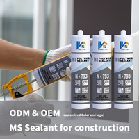 Scellant polymère MS, Scellant hybride MS, Scellant polymère modifié au silane SMP STP, Scellant imperméable pour la construction, Adhésif