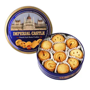 Biscuit Manufacturing Plant High Fiber Biscuit Round Tin Butter Cookies Halal Biscuits And Cookies