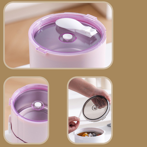Contenedor Térmico Apilable para Almuerzo de 730ml-1830ml, Acero Inoxidable 304, Hermético, con Válvula de Alivio de Presión, Logotipo Personalizado - Product Image 3