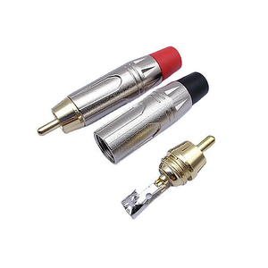 Conector RCA de cable dorado hembra macho de metal con extremo de aleación de Zinc de alta calidad para enchufe RCA de audio/video de coche - Product Image 4