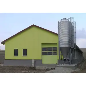Factory supply prefabricated layer egg chicken poultry farm house steel trusses hen chicken coop house design