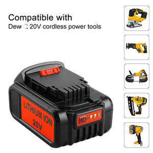 Gran oferta 18V/20V 3Ah 4Ah 5Ah 6Ah herramientas eléctricas de Taladro Inalámbrico reemplazo de batería para baterías Dewats DCB201 DCB200 <span class=keywords><strong>DCB205</strong></span> - Product Image 5