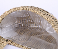 Panier mural en herbe fabriqué en usine, 23,5xH12cm, avec cadre métallique et revêtement en PVC imperméable pour la décoration intérieure