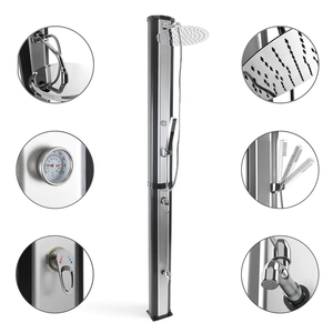 2024 60L ottagonale giardino esterno solare doccia strumenti colonna piscina pannello <span class=keywords><strong>mare</strong></span> doccia strumenti con doccia a mano sanitario - Product Image 1