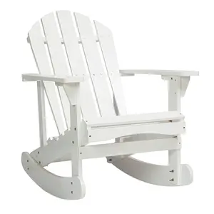 Cadeira de praia simples retrô para exterior cadeiras Adirondack de madeira maciça moderna