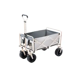 Carrito de playa plegable Deluxe Tote Storage Transport Wheeler