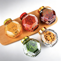 Pot en Verre à Miel Personnalisable en Usine, Pot à Confiture en Verre pour Bouteille Distributrice de Miel 180ml 250ml 330ml 250g 500g
