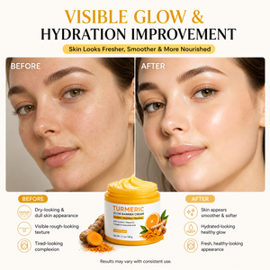 Creme Facial Reparador Iluminador Anti-Envelhecimento com Vitamina C e Cúrcuma para Cuidados Faciais Hidratante Removedor de Manchas Escuras Uniformiza o Tom da Pele - Product Image 4