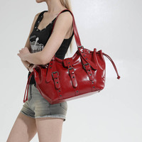 Sac fourre-tout en cuir PU 2026, style motard vintage Y2K, avec boucle cloutée, grande capacité, sacs à bandoulière pour femmes