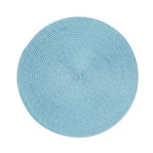 Set di 6 tovagliette rotonde Excelsa 36x36 cm in plastica blu - Product Image 1