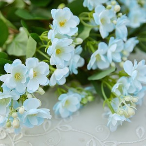 Bouquet de fleurs artificielles en soie, jasmin blanc, pour la maison, les mariages et les décorations extérieures - Product Image 3