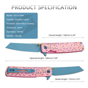 بيع بالجملة شفرة قدم الغنم 3D الطباعة ، EDC التكتيكية قابلة للطي سكين جيب هدايا للنساء - Product Image 2