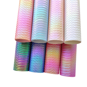 <span class=keywords><strong>Python</strong></span> da rắn dập nổi kim loại cầu vồng PU giả da bông trở lại để làm túi giày trang trí bông tai thủ công Áo - Product Image 1