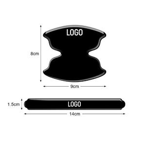 8pcs Stiker Dekorasi Eksterior Mobil Stiker Anti Gores Hitam Perekat Sendiri Pelindung Gagang Pintu Mobil - Product Image 2
