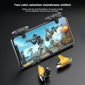F01 1 Pair Plastic PUBG Mobile Trigger Smartphone Gamepad Controller Gaming ShooterためApple/Android