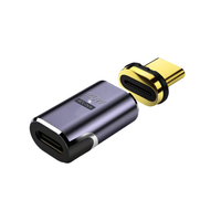 Adaptateur magnétique haute vitesse 140W USB 4.0 type-c convertisseur de Charge rapide PD 24Pin pour ordinateur portable 40GBps transfert haute vitesse