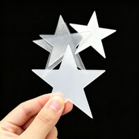 Placa Difusora Reflectante Acrílica Blanca Lechosa en Forma de Estrella de 2 mm de Grosor, Corte Personalizado, para Lámpara Decorativa LED