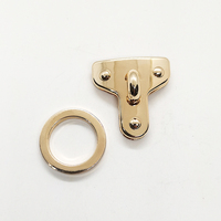 Fermoir rond en alliage de zinc doré de haute qualité de 32 mm pour accessoires de quincaillerie de sacs à main pour femmes