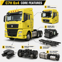 Camion tracteur lourd d'occasion Sinotruk SITRAK C7H 6x4 Euro 3 pour la logistique d'exportation SITRAK CH7 6*4 /4*2