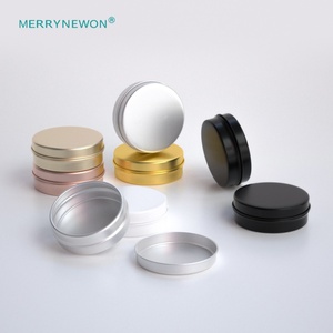 30ml Mini Round Color Flip Lid Cosmetic Cream Food Tea <b>Coffee</b> Packaging Metal Tins Aluminum Jar - Product Image 1