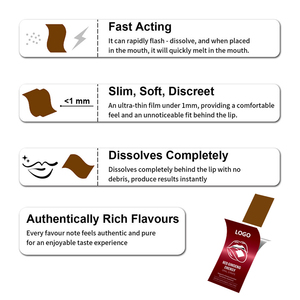 Biểu Tượng Tùy Chỉnh 100Mg Nhân Sâm Đỏ Năng Lượng Dải Miệng Của Phim Thảo Dược Miệng Phim Mỏng Bổ Sung Nhà Sản Xuất - Product Image 3