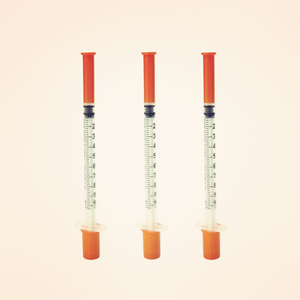 <span class=keywords><strong>Jeringa</strong></span> Veterinaria para Inyección de Insulina con Aguja Ultrafina Naranja, Graduada con Precisión, Esterilizada y Envasada Individualmente, 0.5ml 1ml - Product Image 4