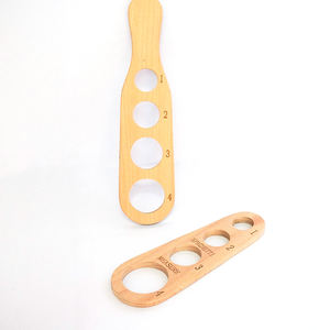 Outil de cuisine spécial Spaghetti Règle de mesure Spot 4 trous en bois Nouilles Spaghetti Mesureur Règle - Product Image 4