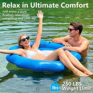 Flotador Inflable para Piscina, Resistente, para Adultos, con Inflado Rápido, Cómodo, para Piscinas - Product Image 2