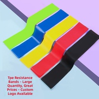 Bolsa de Transporte para Bandas de Resistencia Multifuncionales de TPE Grueso RMS - Bandas de Ejercicio Libres de Látex para Yoga, Pilates, Fisioterapia, Rehabilitación y Estiramiento
