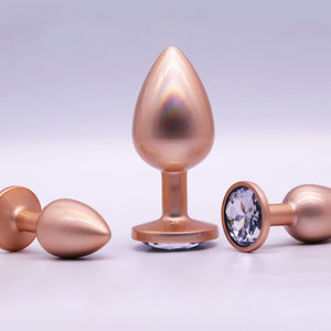 Nuevo y resplandeciente plug anal de metal con forma de corazón para mujer, extensor de plug anal - Product Image 3