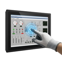 PC Panel All-in-One Industri dengan Layar Sentuh Resistif, Ukuran Klasik 8,4 Inci, Performa Stabil