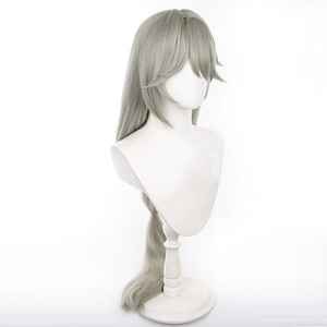 Bán Buôn Alexandrina Sebastiane Tóc Giả 100Cm Dài Màu Xám Màu Xanh Lá Cây Tổng Hợp Anime Halloween Đảng Zenless Khu Zero Trò Chơi Cosplay Tóc Giả - Product Image 4