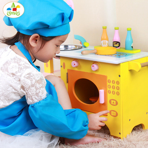 Vente chaude Jouets de cuisine en bois Montessori assemblés imperméables à l'eau avec girafe de <span class=keywords><strong>dessin</strong></span> <span class=keywords><strong>animé</strong></span> Jouets éducatifs pour enfants CE - Product Image 4