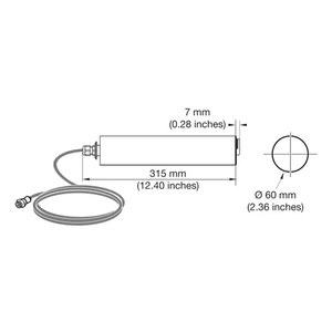 Sonde d'immersion de turbidimétrie HACH Solitax T-line Sc 0,001-4000 NTU PVC Certifiée CE/MCERTS Câble de 10 m Modèle LXV423.99.10000 - Product Image 3